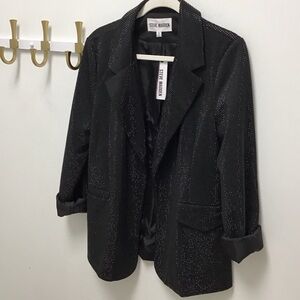 Steve Madden Sparkling Black Women's Aya Blazer